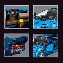 Lade das Bild in den Galerie-Viewer, Blauer Sportwagen